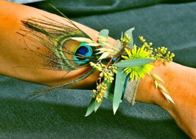 wedding flowers accessories Peacock Corsage72