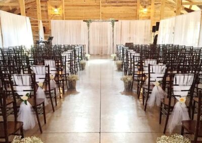 decor calgary wedding western whimsical Aisle